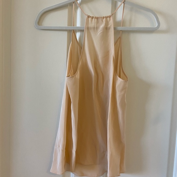 Rory Beca Womens Silk Racerback Camisole Tank Top Beige Cream Size XS - Picture 3 of 4